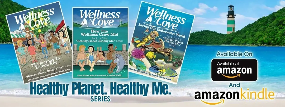 A series of books about the ocean and health.