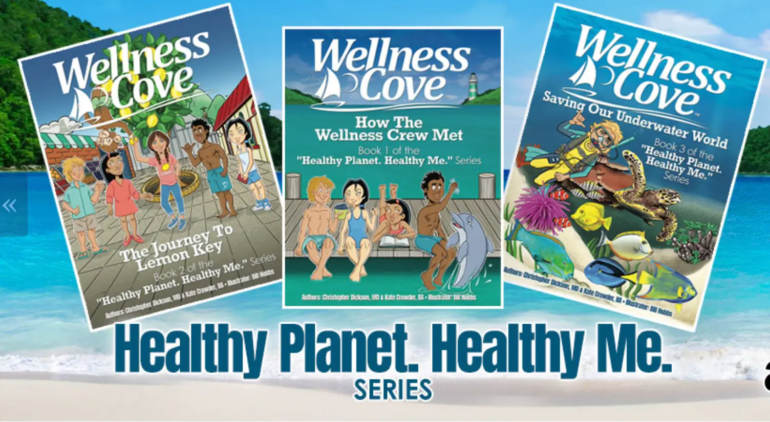 A series of books about the ocean and health.